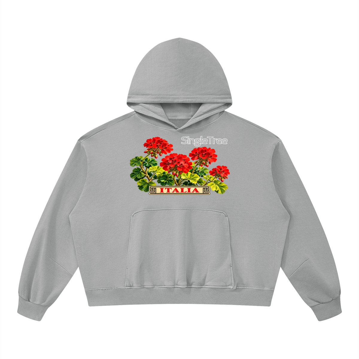 Amalfi in Springtime Unisex Boxy Vintage Washed Hoodie