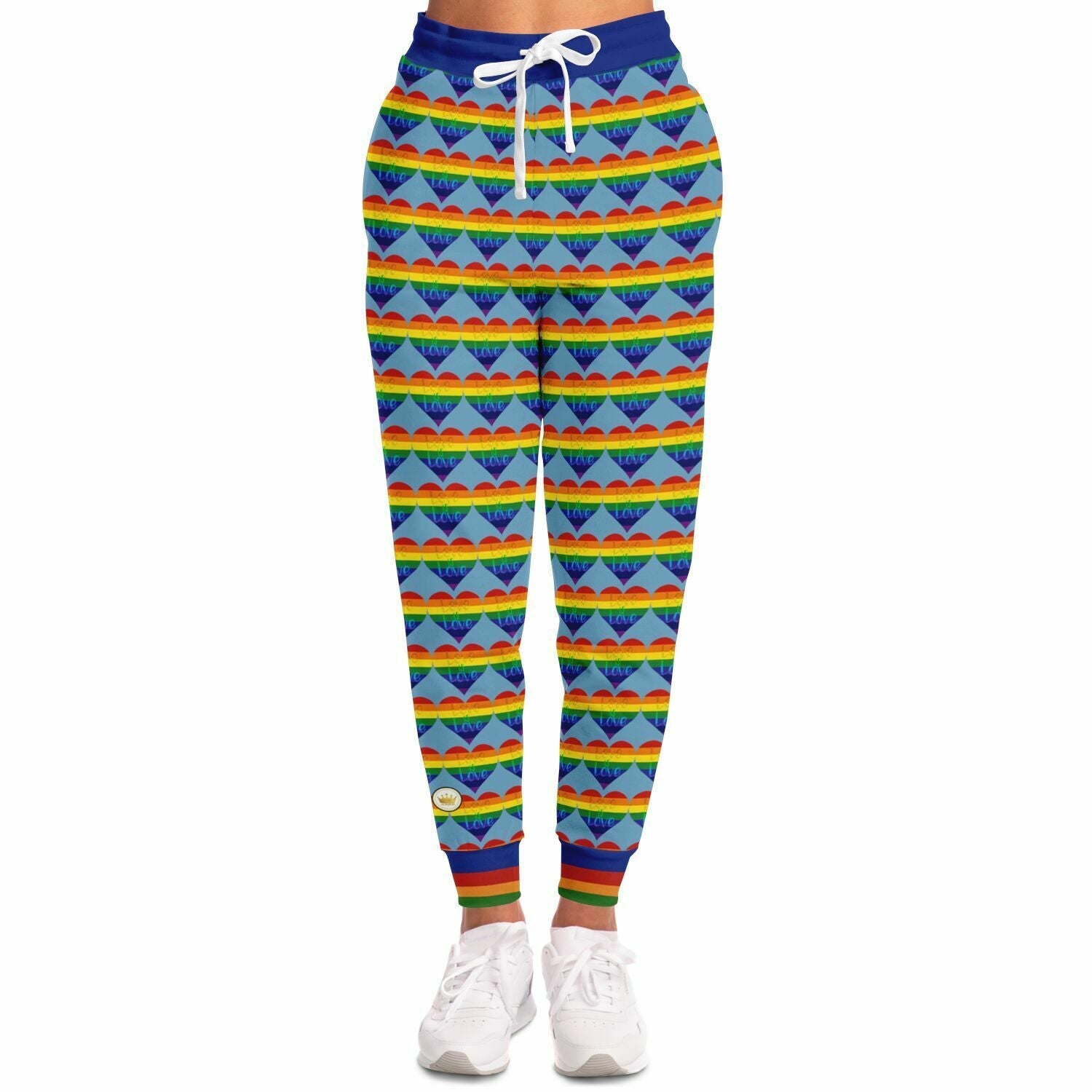 Love is Love in Sky Blue Eco-Poly Unisex Joggers