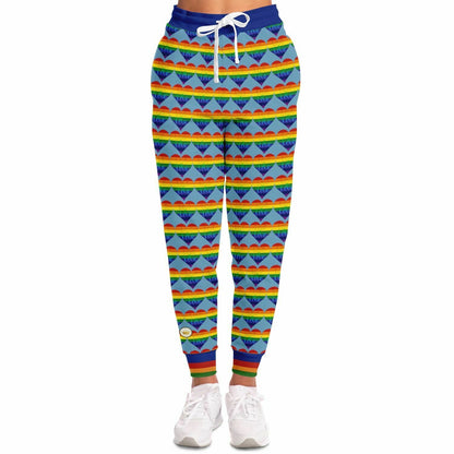 Love is Love in Sky Blue Eco-Poly Unisex Joggers