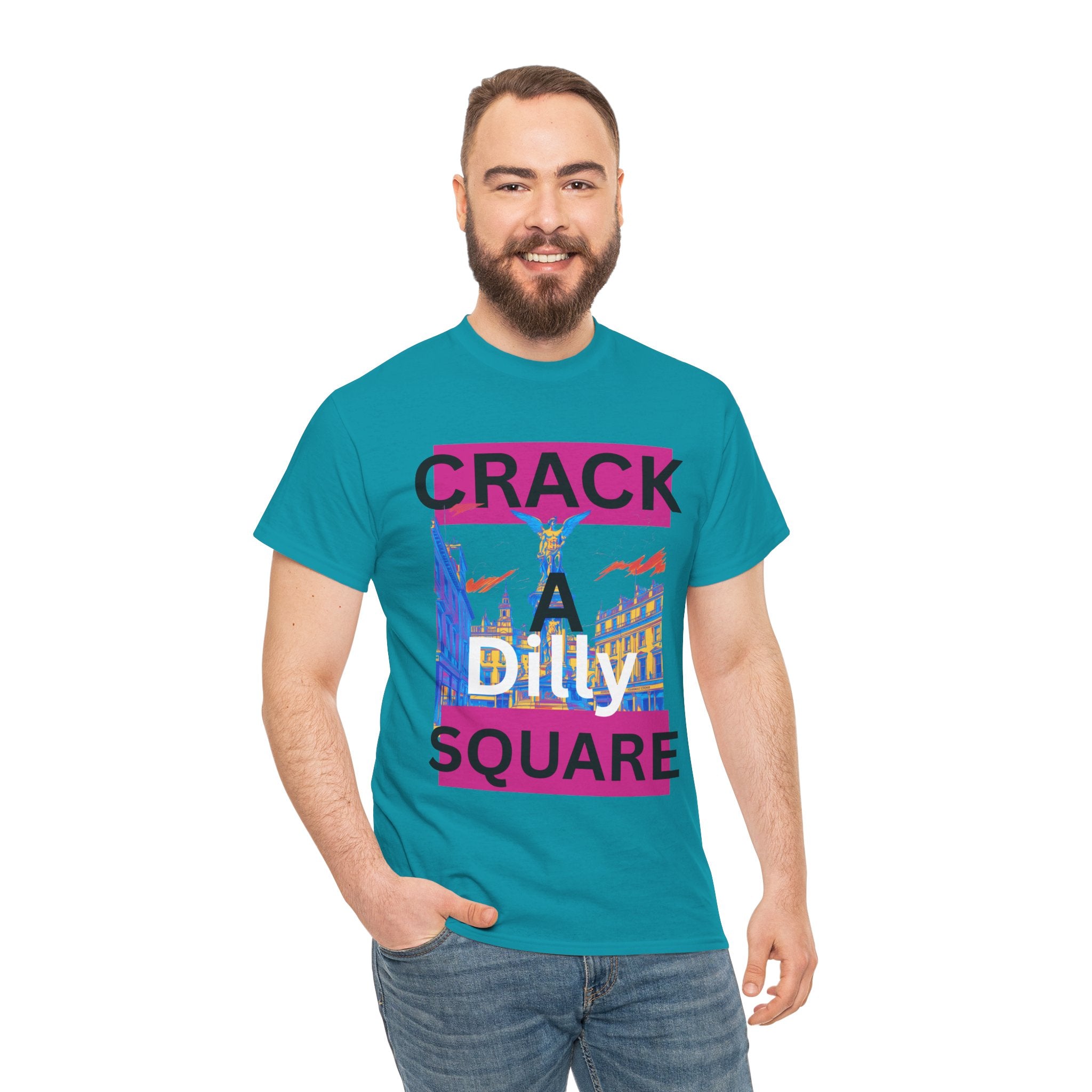 Crack-a-Dilly Square London United Kingdom Funny Heavyweight Tee