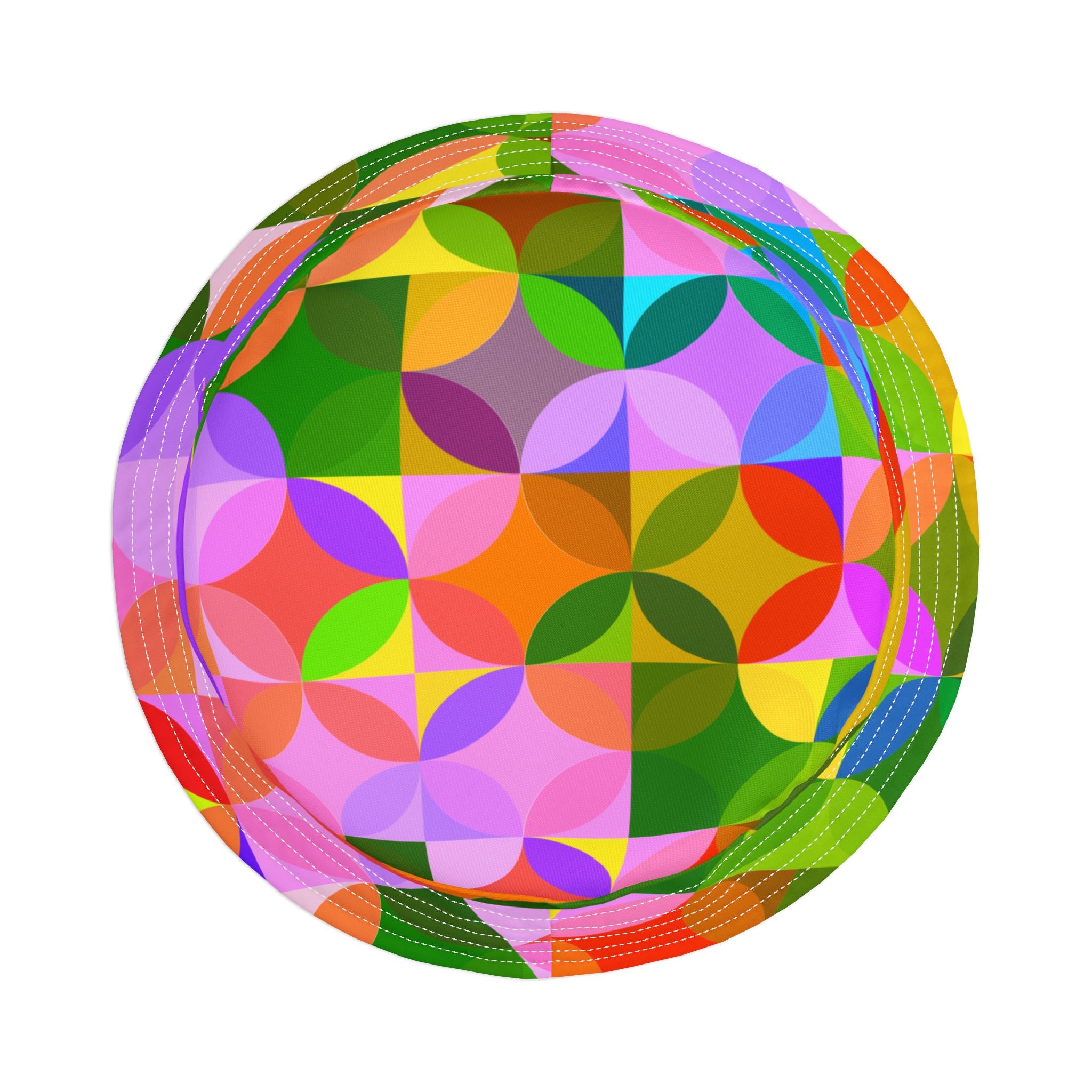 Trefoil in Rainbow Geo Vibrant Bucket Hat