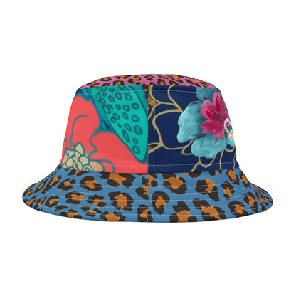 Wild Bloom Leopard Luxe Vibrant Bucket Hat