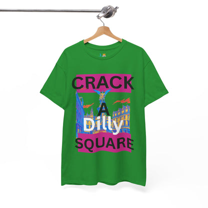 Crack-a-Dilly Square London United Kingdom Funny Heavyweight Tee
