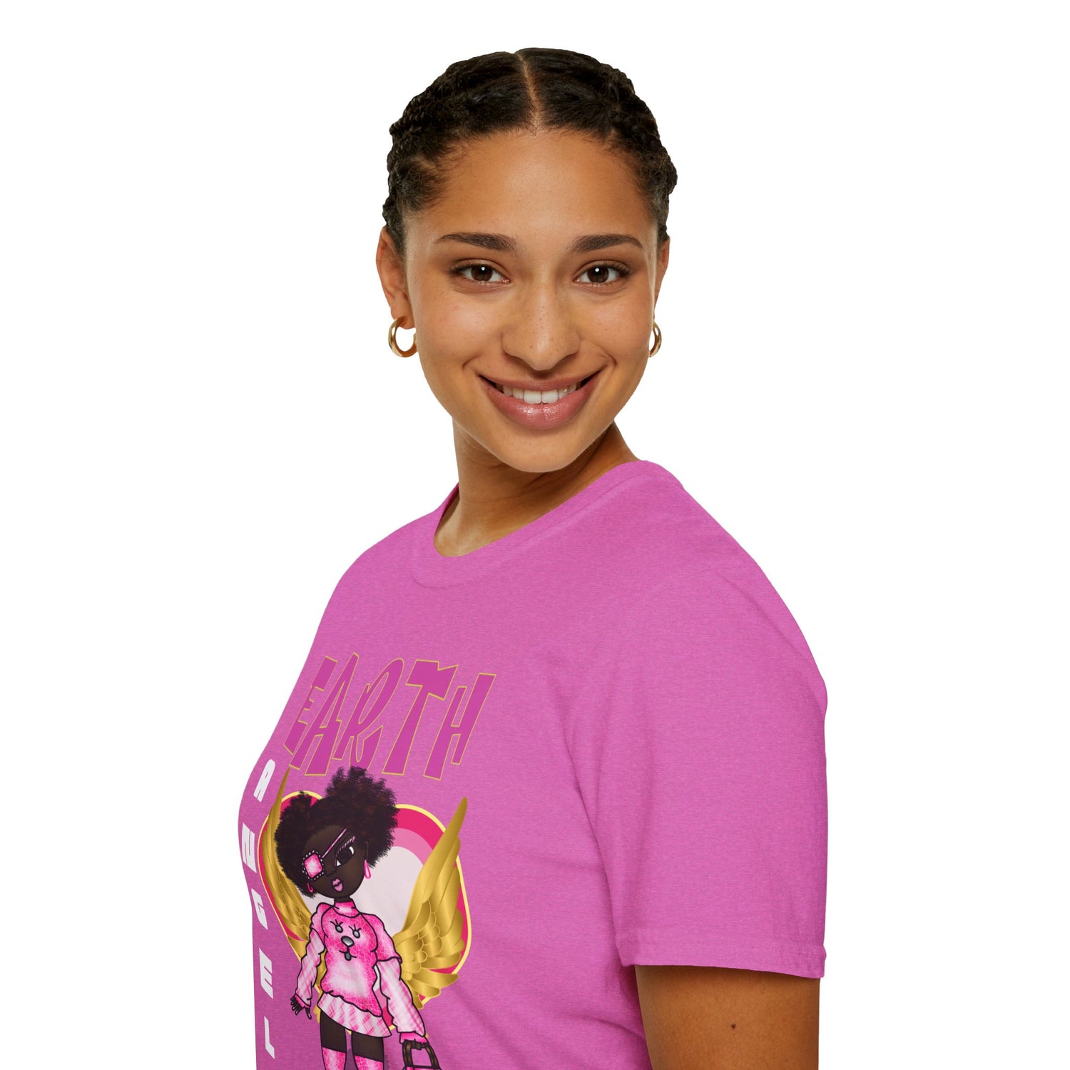 Earth Angel Natural Hair Unisex Softstyle T-Shirt