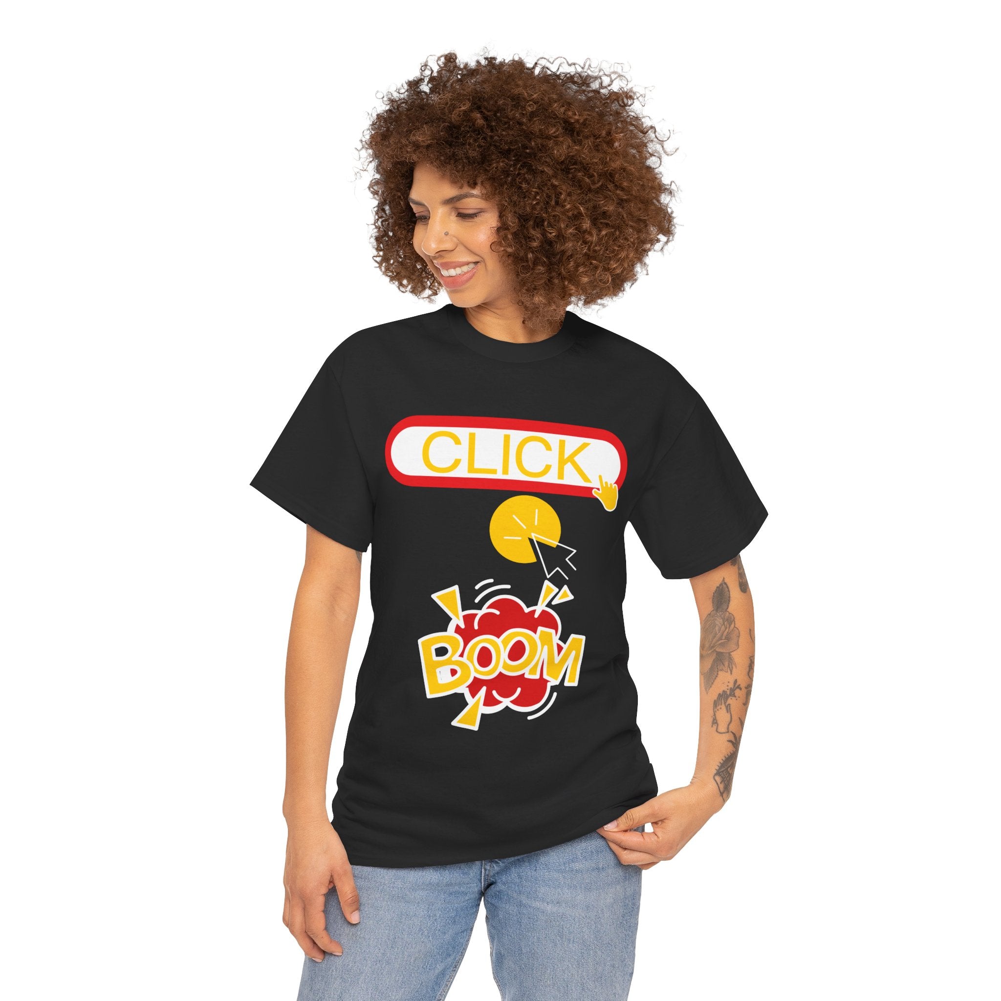 Click Click Boom Heavyweight Unisex Tee