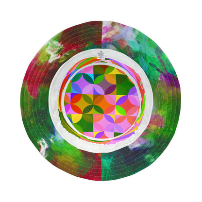 Trefoil in Rainbow Geo Vibrant Bucket Hat