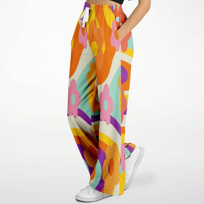 Happy Valley Retro Floral Eco-Poly Wide Leg Pants