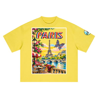 Paris Vive la France Boxy Oversized Unisex T-Shirt