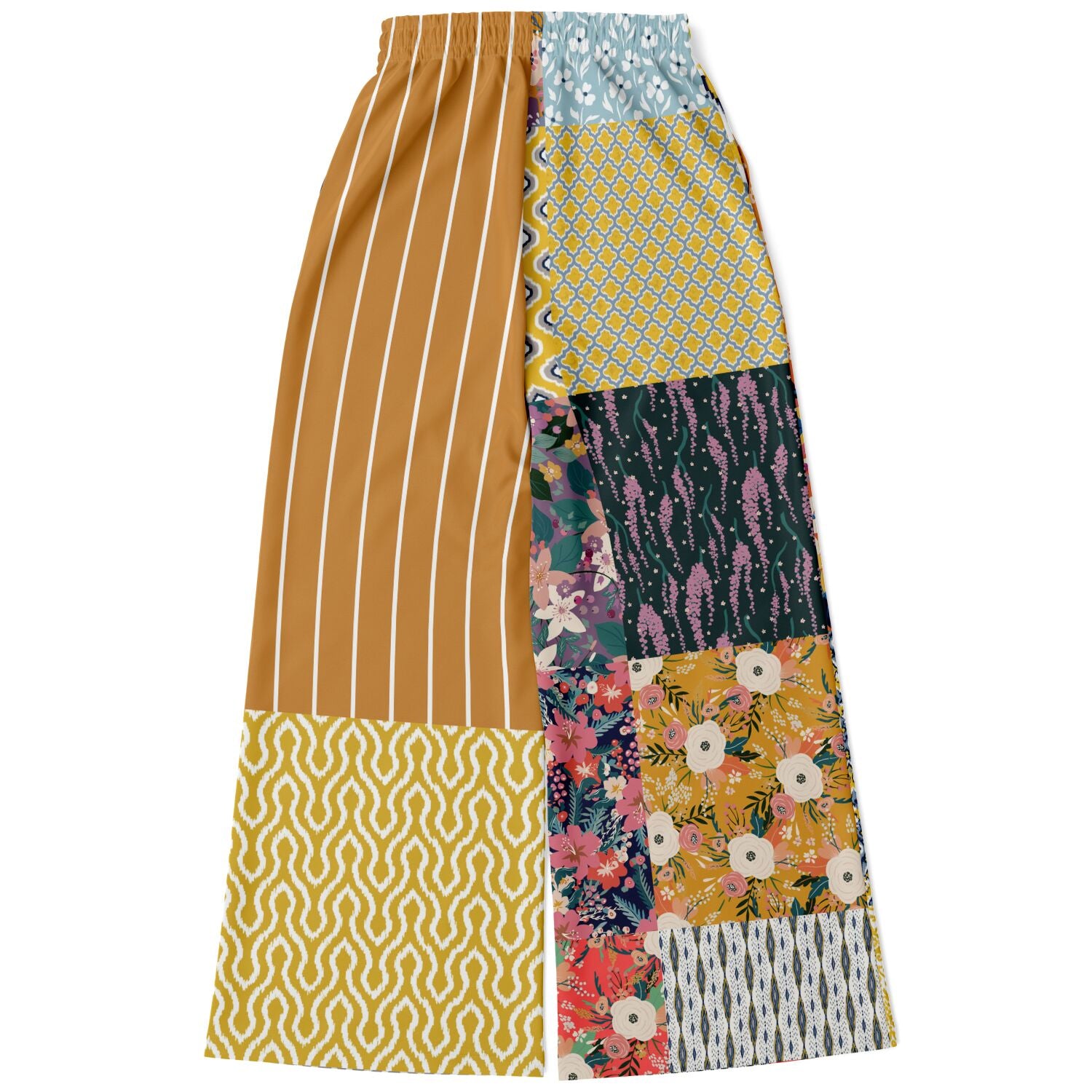 Tallulah Bankhead Striped Sin City Eco-Poly Wide Leg Pants