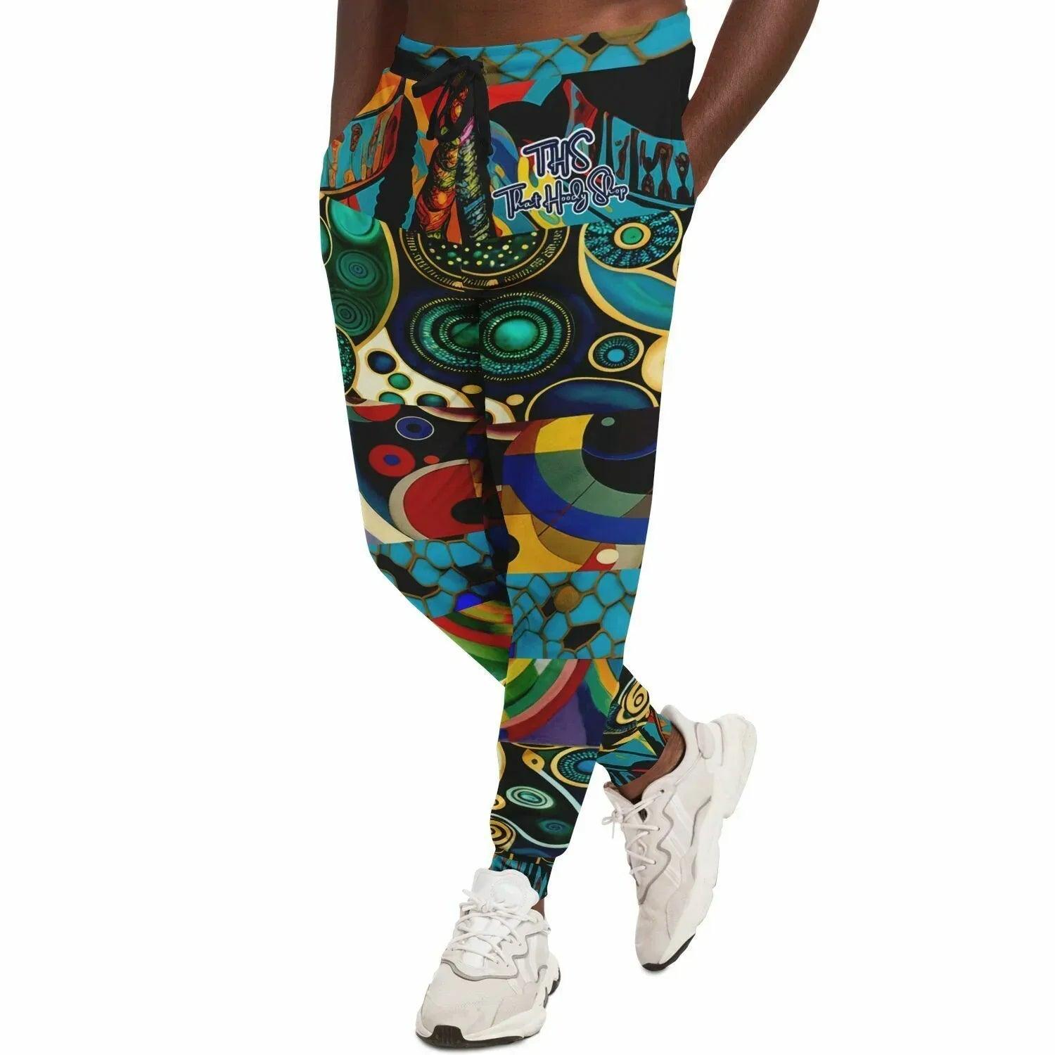 Little Miss Sassy Afro Girl Patchwork Eco-Poly Unisex Joggers