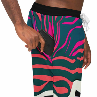 Electrified Zebra Eco-Poly Unisex Joggers
