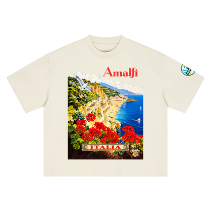 Amalfi in Springtime Boxy Oversized Unisex T-Shirt