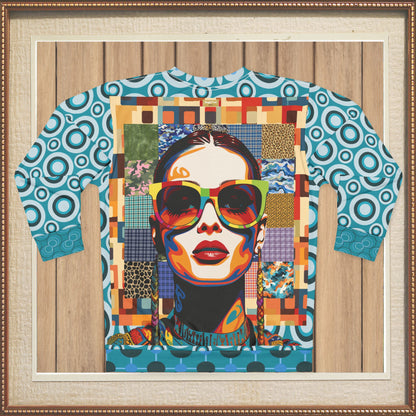 Popstar in Patchwork Fantasy Unisex Sweatshirt (Gold Label)