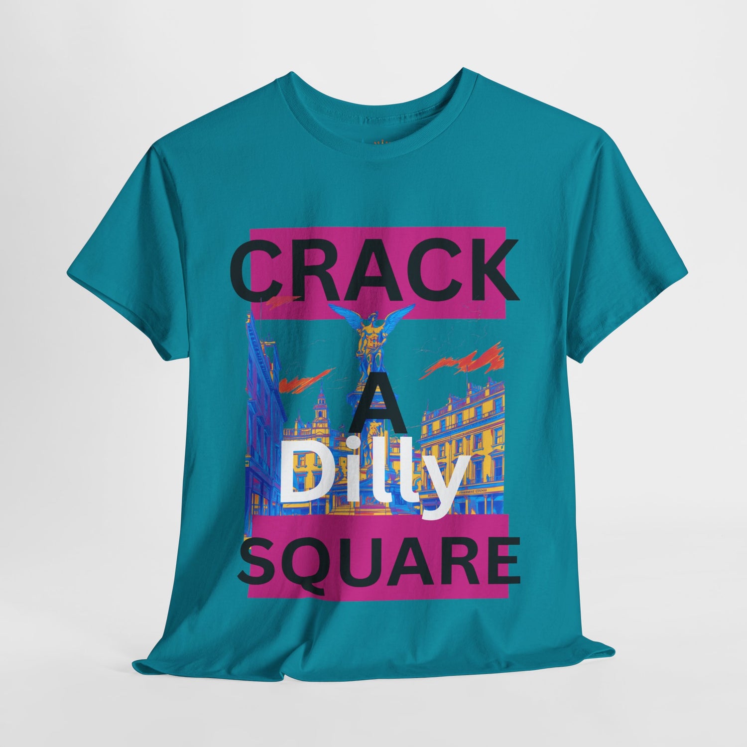 Crack-a-Dilly Square London United Kingdom Funny Heavyweight Tee
