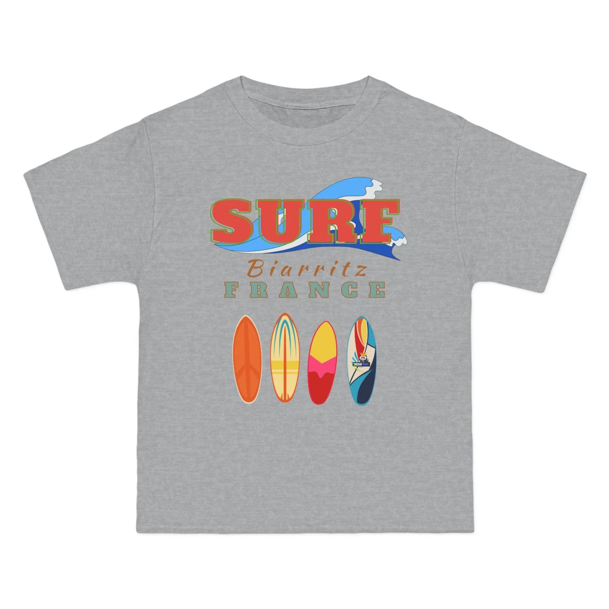Heathered grey t-shirt with &