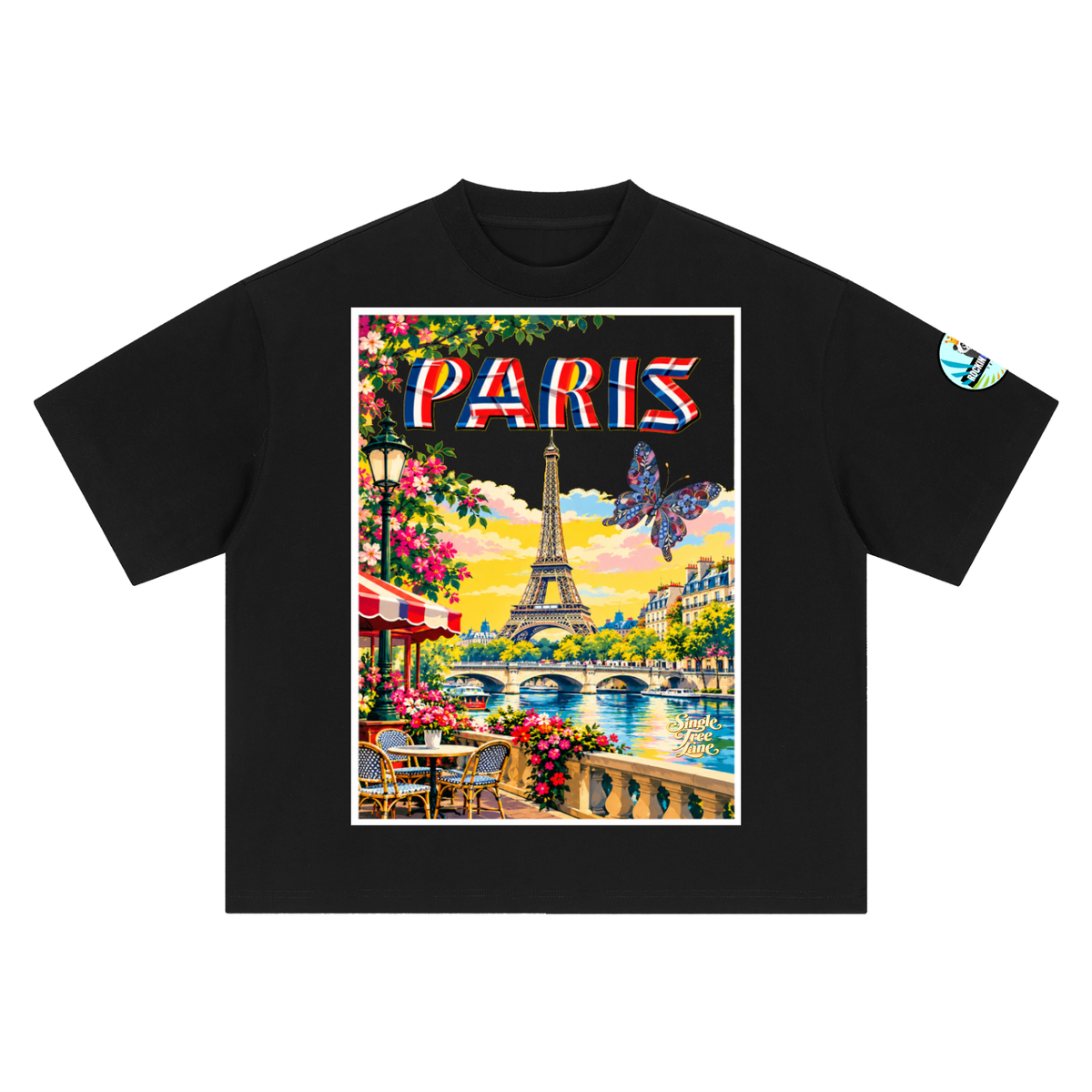 Paris Vive la France Boxy Oversized Unisex T-Shirt