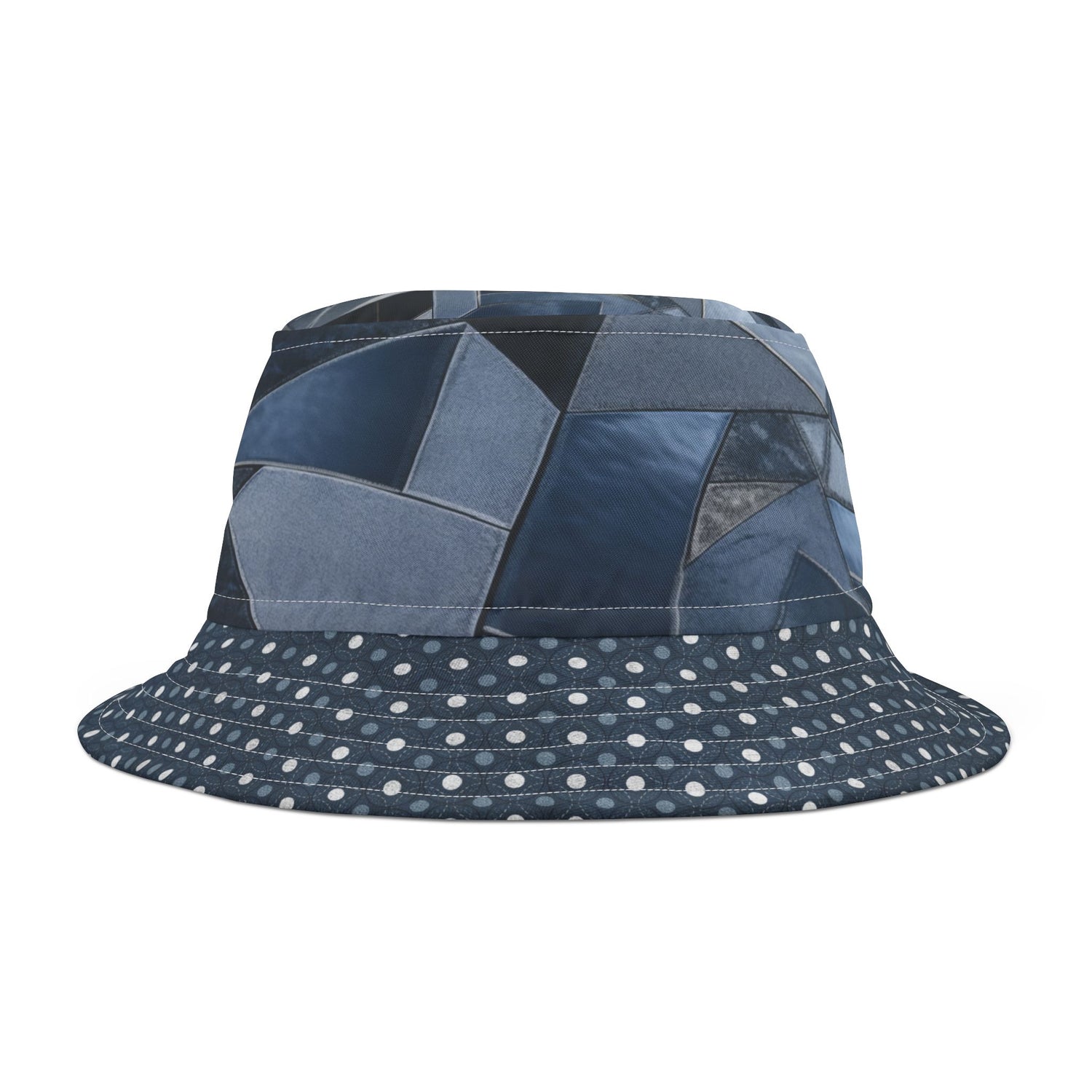 Dotted Indigo Kaleidoscope Vibrant Bucket Hat