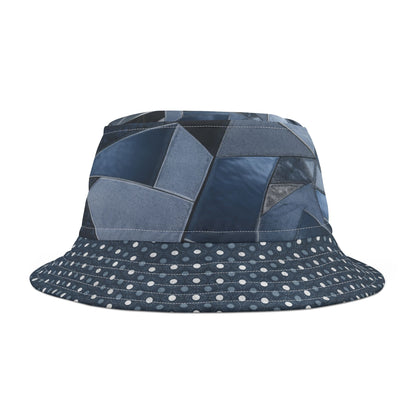 Dotted Indigo Kaleidoscope Vibrant Bucket Hat