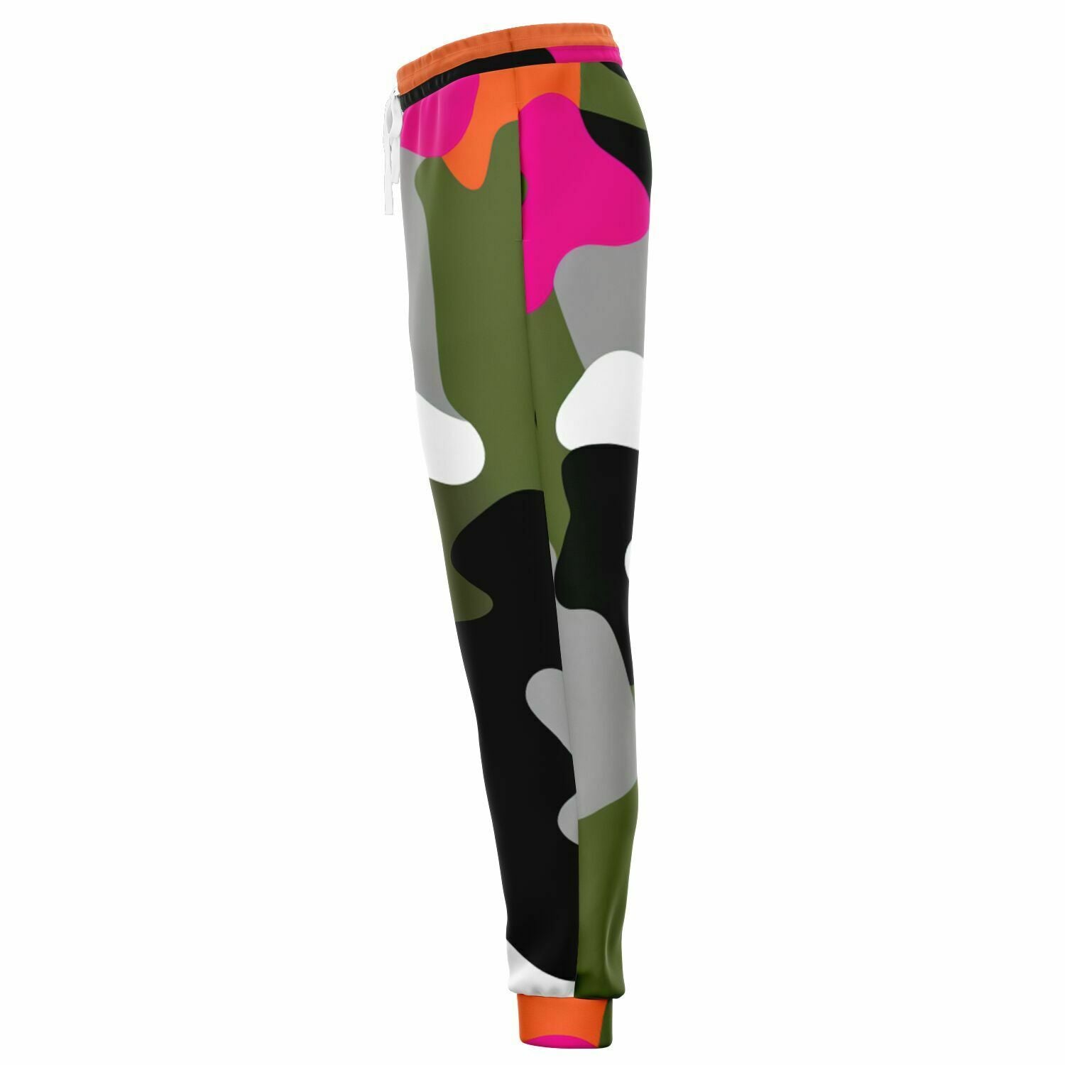 Hot Pink Black Dusk Camouflage Eco-Poly Unisex Joggers
