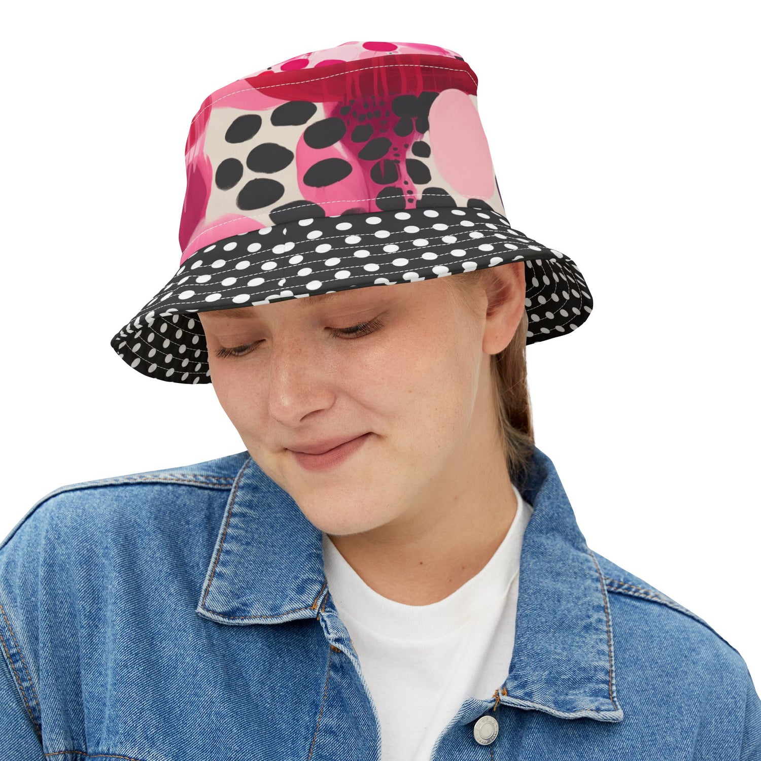 My Surprise in Abstract Polka Dot Vibrant Bucket Hat