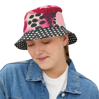 My Surprise in Abstract Polka Dot Vibrant Bucket Hat