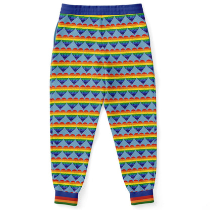 Love is Love in Sky Blue Eco-Poly Unisex Joggers