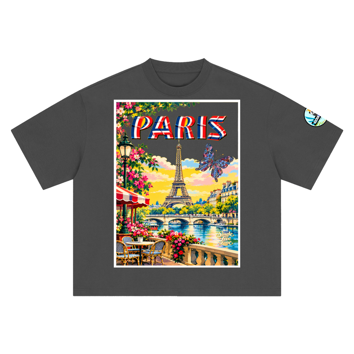 Paris Vive la France Boxy Oversized Unisex T-Shirt