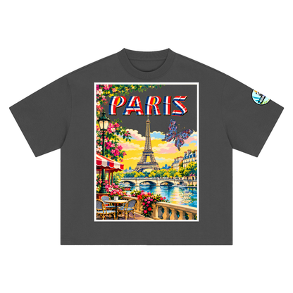 Paris Vive la France Boxy Oversized Unisex T-Shirt