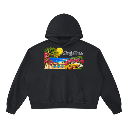 Vacances en Provence Unisex Boxy Vintage Washed Hoodie