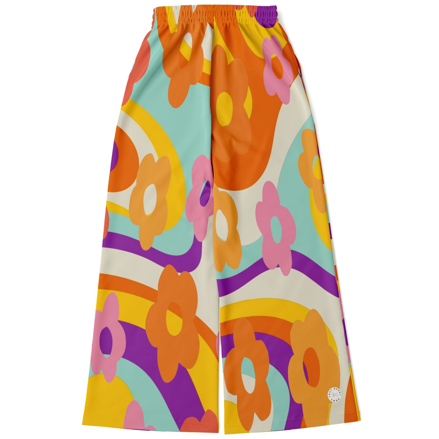 Happy Valley Retro Floral Eco-Poly Wide Leg Pants