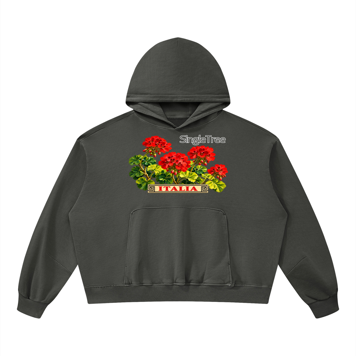Amalfi in Springtime Unisex Boxy Vintage Washed Hoodie