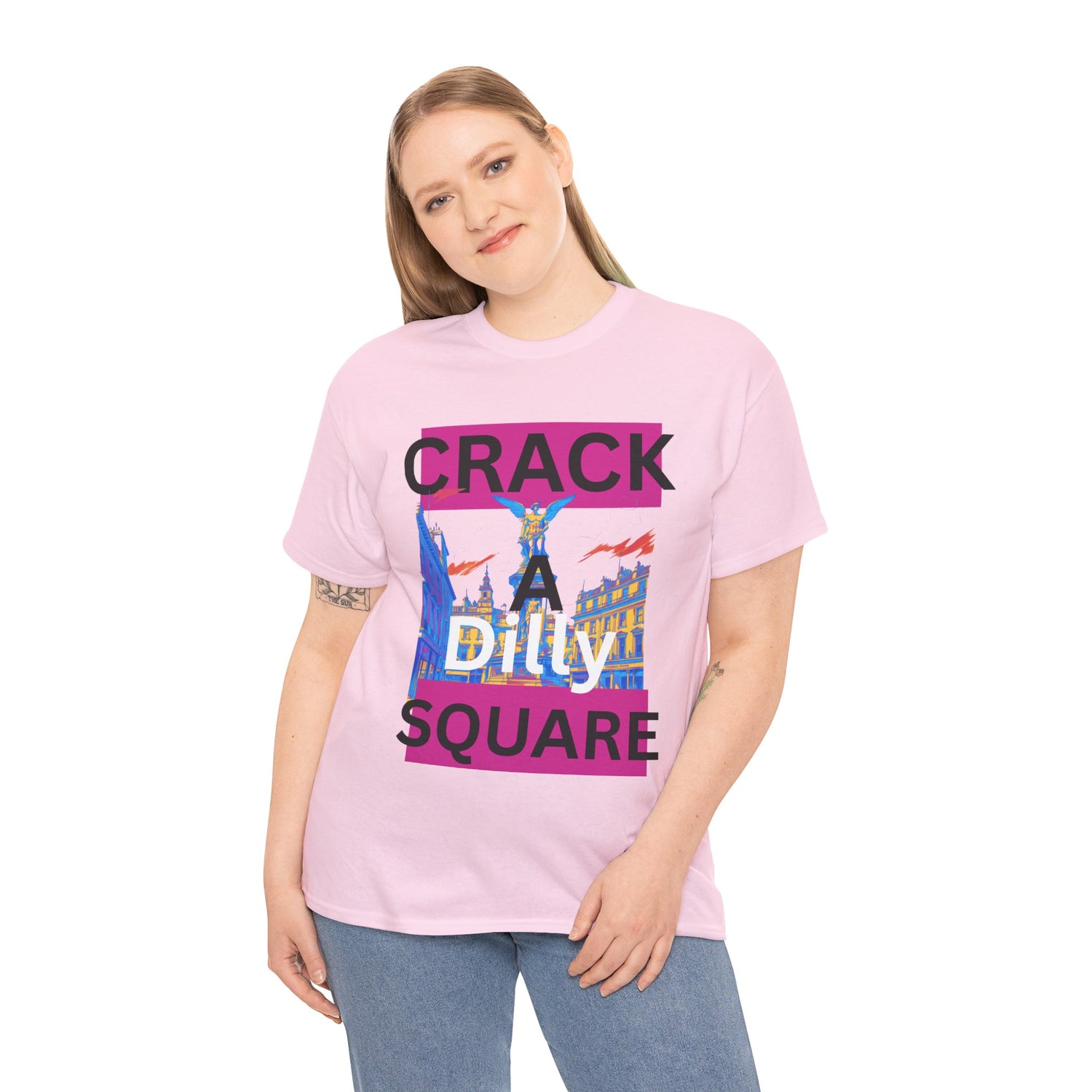 Crack-a-Dilly Square London United Kingdom Funny Heavyweight Tee