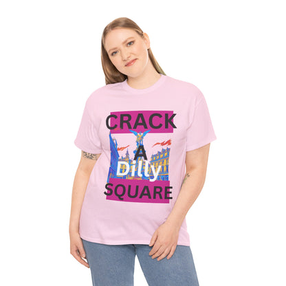 Crack-a-Dilly Square London United Kingdom Funny Heavyweight Tee