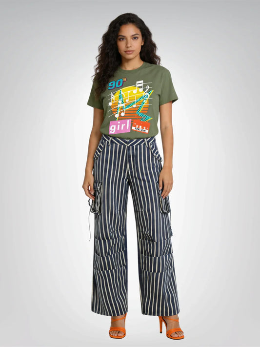 90s Mix Tape Girl - Retro Style - Heavyweight Unisex Tee
