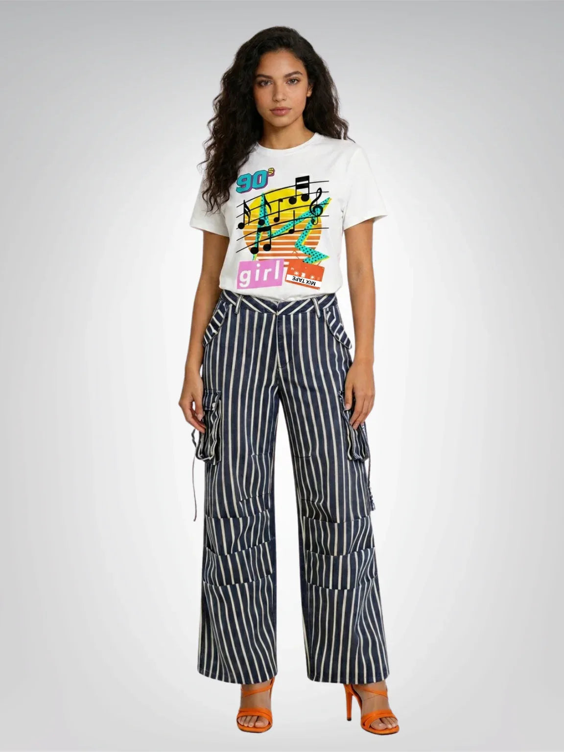 90s Mix Tape Girl - Retro Style - Heavyweight Unisex Tee