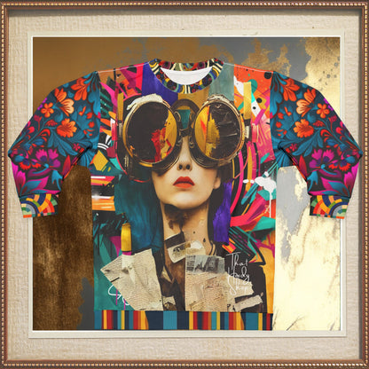 Bug Eyes McGee Steampunk Girl Unisex Sweatshirt (Gold Label)