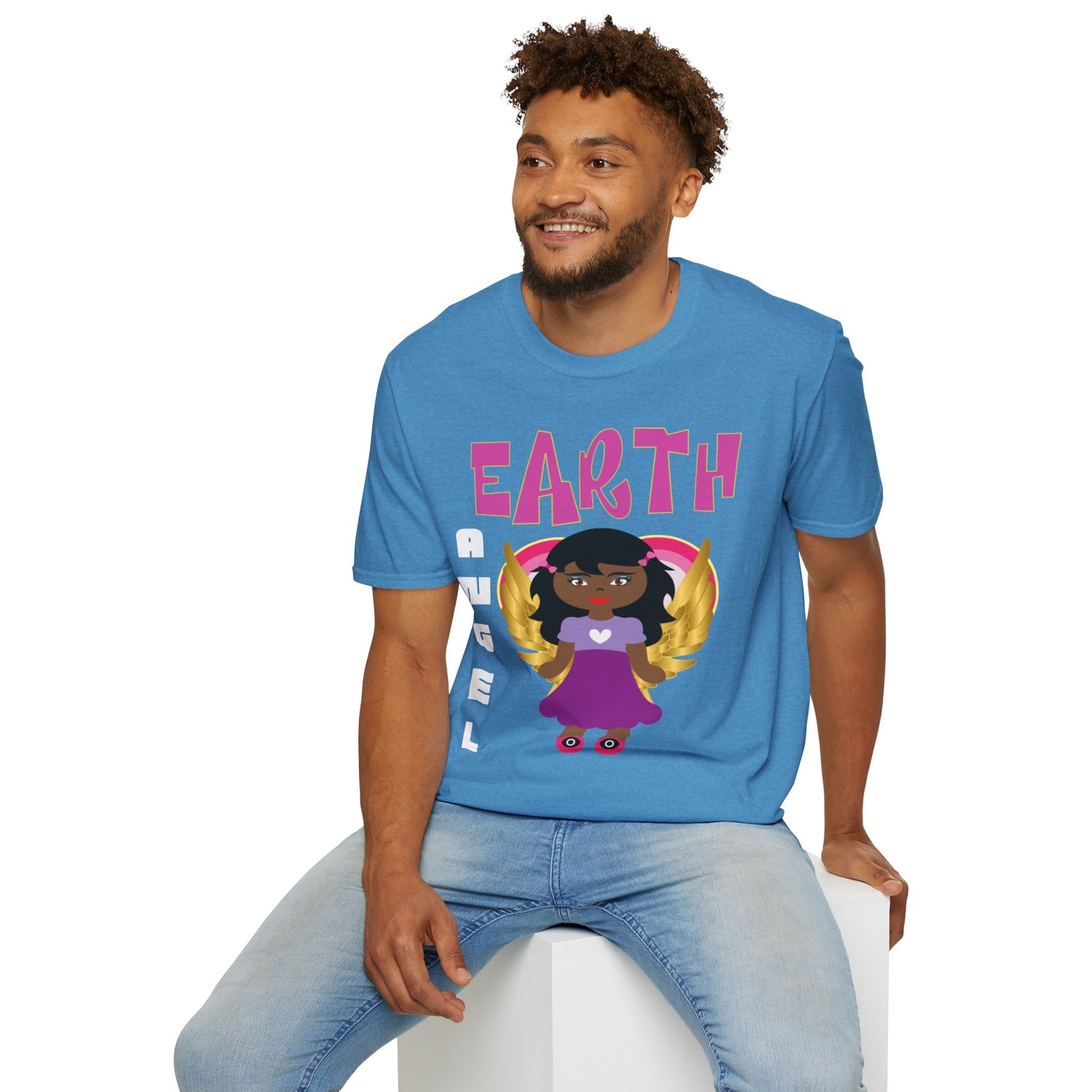 Earth Angel Black Girl Magic Unisex Softstyle T-Shirt