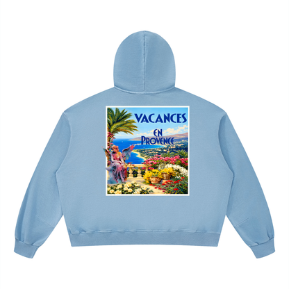 Vacances en Provence Unisex Boxy Vintage Washed Hoodie