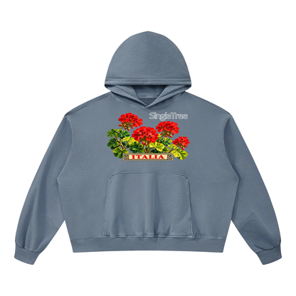 Amalfi in Springtime Unisex Boxy Vintage Washed Hoodie