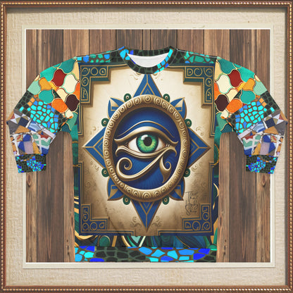 The Enlightened One - Eye of Horus Mosaic Print Unisex Sweatshirt (Gold Label)