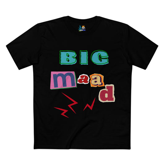 Big Maad Adult Staple Tee - Fun Graphic T-Shirt for Casual Wear