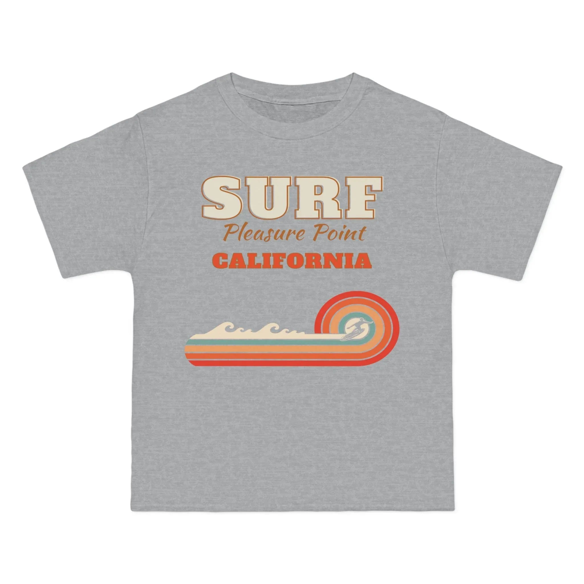 Surf Pleasure Point Vintage Rainbow Stripe Heavyweight Tee