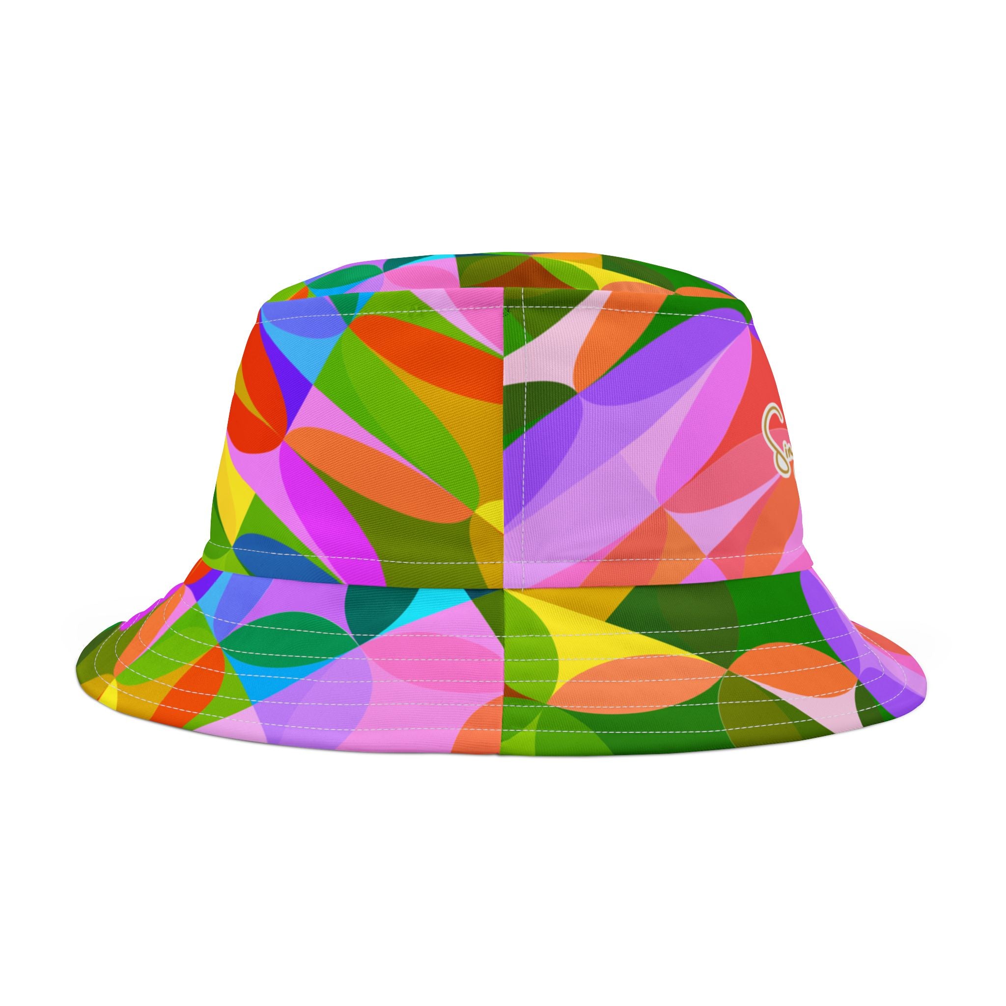 Trefoil in Rainbow Geo Vibrant Bucket Hat