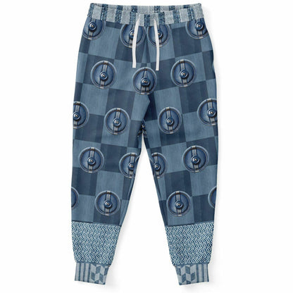 Denim Junction Checkerboard Print Eco-Poly Unisex Joggers