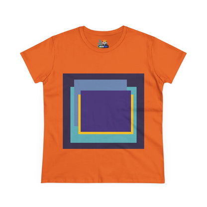 My Life in Purple Squares Cubed Contemporary Art Design Women&