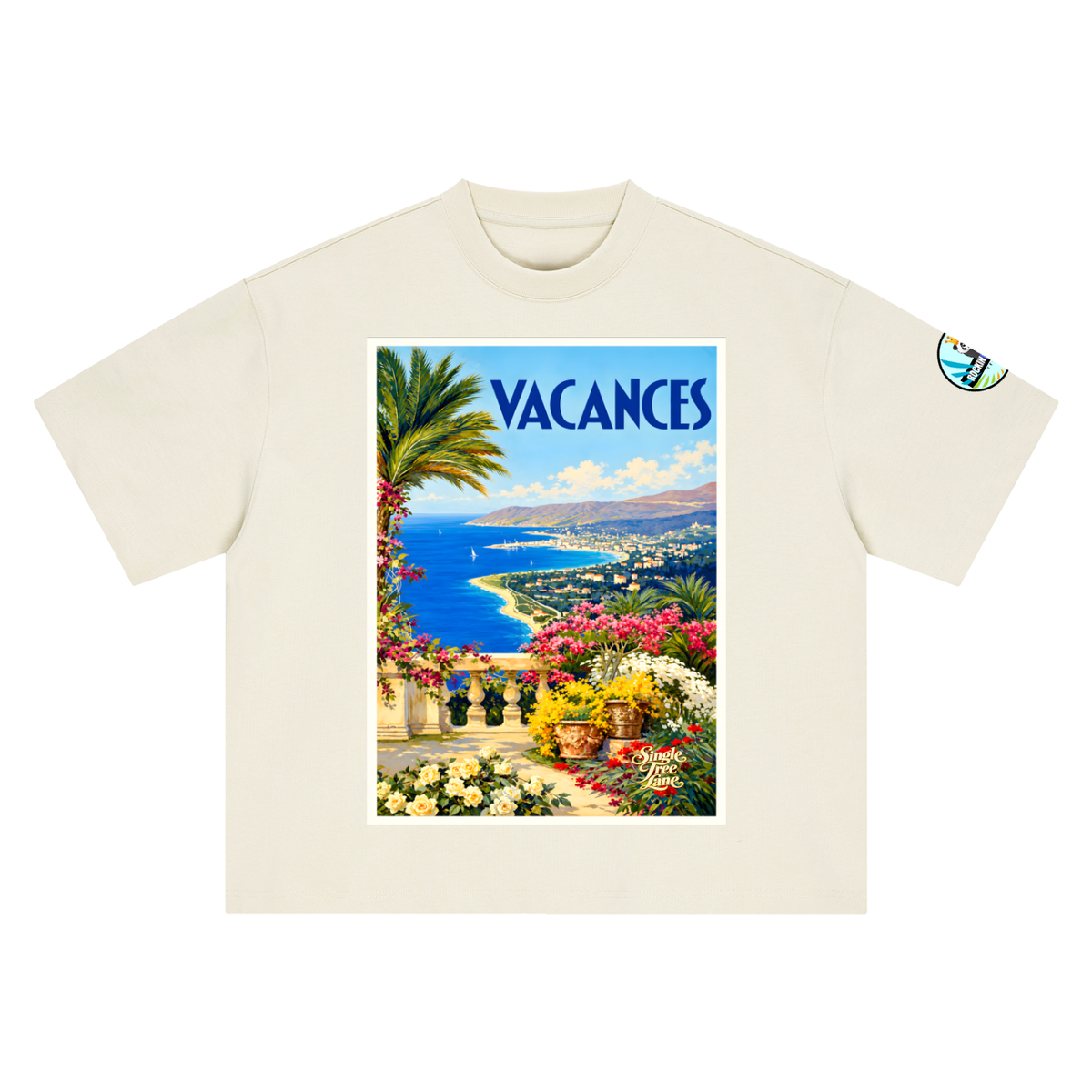 Vacances en Provence Boxy Oversized Unisex T-Shirt