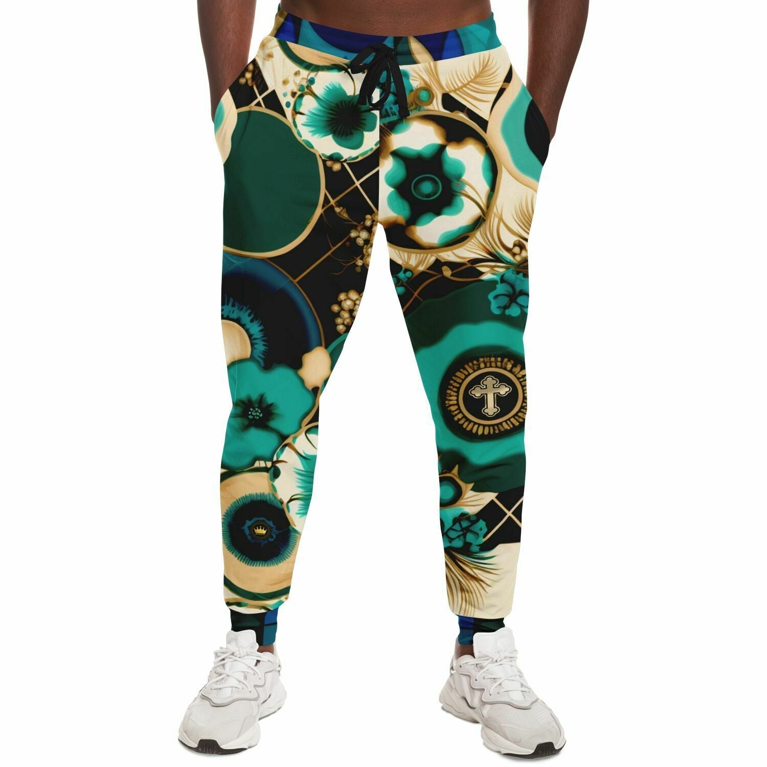 Beverly Trinity Plaid Medallion Eco-Poly Unisex Joggers