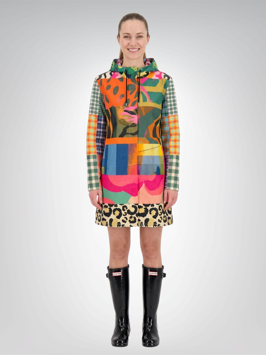 Wild Side Garden Party Womens Hooded Rain Jacket