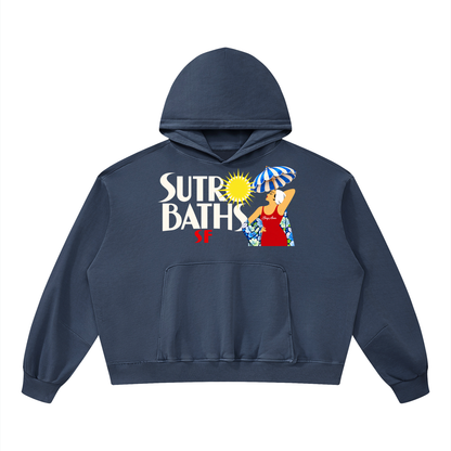 Live Laugh Love Sutro Baths San Francisco Unisex Boxy Vintage Washed Hoodie