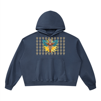 Christ the Redeemer Unisex Boxy Vintage Washed Hoodie